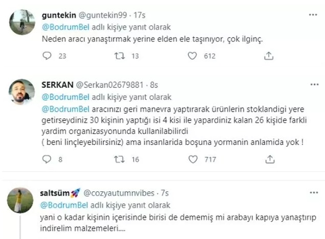 Şöyle de 3 tane saçma tepkilerden koymuş bu bomboş habere...