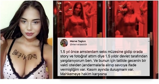 Sosyal Medya Fenomeni Merve Taşkın Amsterdam'daki Seks Müzesinde Verdiği Pozlar Yüzünden Davalık Oldu