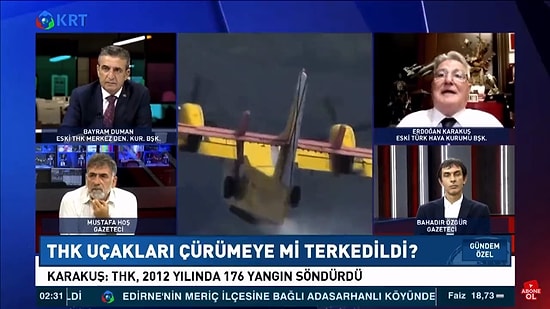 Eski THK Başkanı: 'Helikopter Yangın Çıkarır, Biz 3 Uçakla Devriye Gezer, Duman Gördüğümüz Anda Su Bırakırdık'