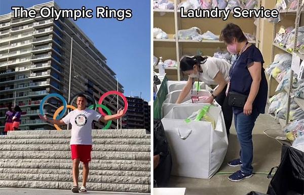 Tur, Olimpiyat halkalarının ve çamaşırhane hizmetinin gösterilmesiyle devam ediyor.