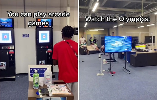 Birisi Cody'ye diğer ülkelerden sporcularla tanışıp tanışamayacaklarını sordu ve ragbi oyuncusu, masa tenisi, atari oyunları veya chill ve sadece Olimpiyatları izleyebilecekleri bir eğlence merkezlerine sahip olduklarını gösteren bir video çekti.