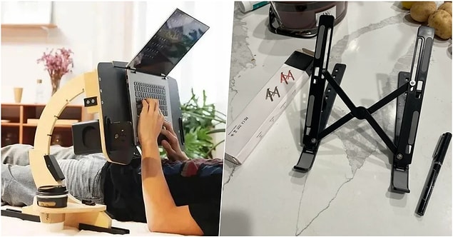 1. "Sipariş ettiğim laptop standı ve bana gelen."