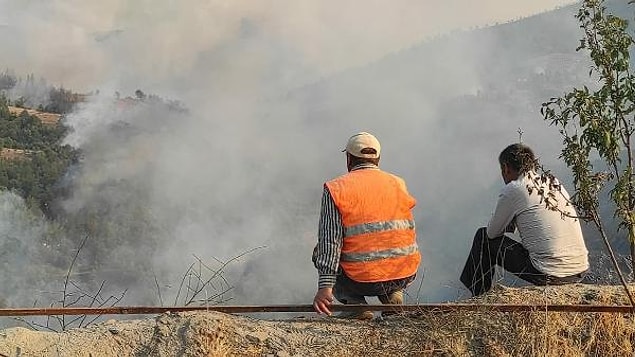 20:27 Aydın'da çıkan yangın Muğla'ya sıçradı.