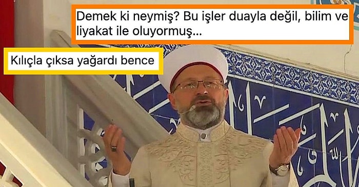 Diyanet İşleri Başkanı Ali Erbaş’ın Manavgat’taki Yağmur Duasının Ardından Nem Oranının Düşmesi Gündemde!