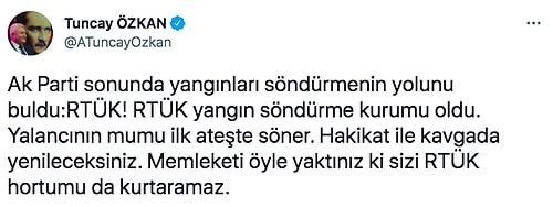 Kelamda Moral ve Motivasyon İçin Yangın Haberlerinin Yapılmasını Yasaklayan RTÜK Büyük Reaksiyon Çekti