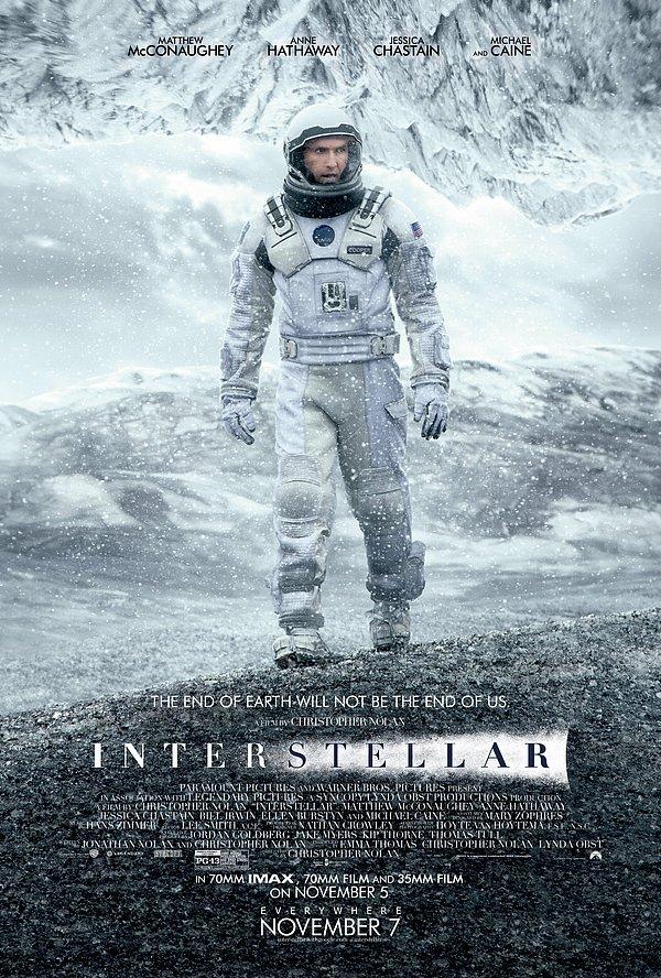 1. Interstellar - IMDb 8.6