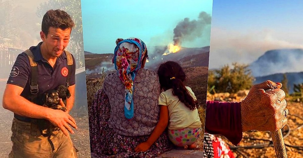 Hakkınızı Ödeyemeyiz! Orman Yangınlarında Canını Dişine Takıp Mücadeleden Bir An Bile Vazgeçmeyen Kahramanlar