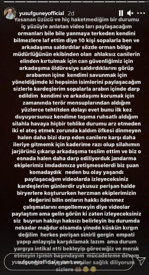 Yangın Söndürme Bölgesinde Havaya Ateş Açan Güney Kendini Savundu: '10 Kişi Sopalarla Saldırdı...'