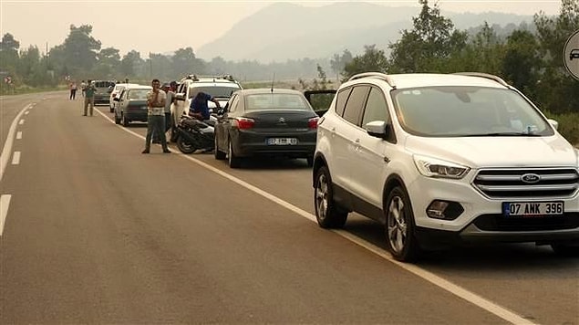 18:20 Gündoğmuş'a giden yol trafiğe kapatıldı
