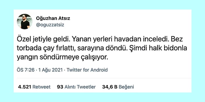 Ormanlarımızla Birlikte Ciğerimizi de Yakan Yangın Sürecinde Atılmış Hislerimize Tercüman Olan Paylaşımlar