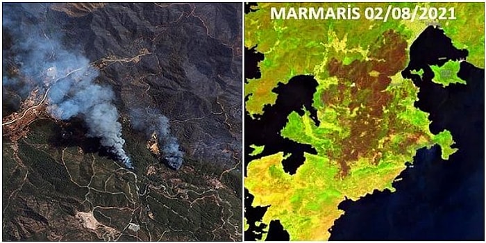 547 BİN DEKAR! 2 Ağustos’a Dek Yanan Alanlar Uydu Üzerinden Tespit Edildi