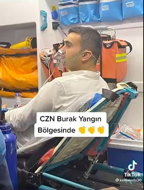 Ünlü Toplumsal Medya Fenomeni CZN Burak’ın Orman Yangınını Yangın Tüpüyle Söndürmeye Çalışması Gündemde!