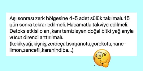 Aşının Zehrini(!) Emdiği İddiasıyla Sülük Tedavisi Yaptıranların Tuhaf Paylaşımları