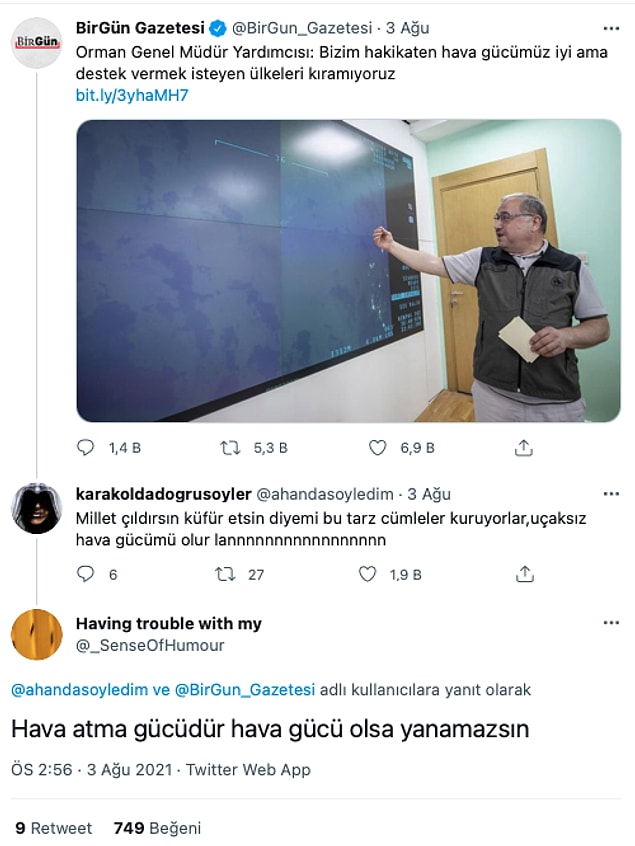 Hava atma gücü daha mantıklı aslında.
