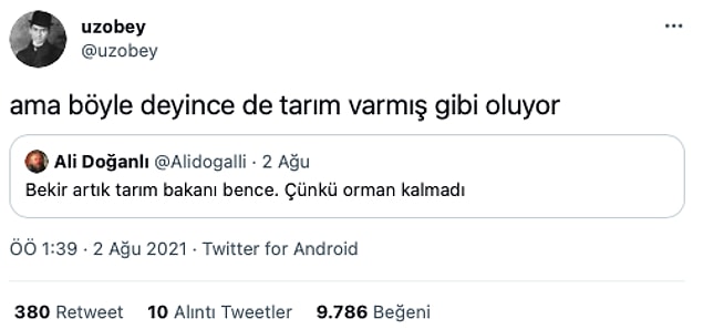 18. Bakan diyelim direkt.