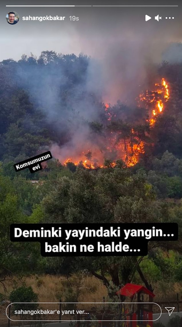 Sadece havadan müdahaleyle şu yangın söndürülebilirdi ama olmadı... Ne yazık ki olmadı!
