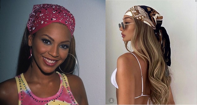 12. 2000'lerde özellikle pop şarkıcılarının vazgeçilmezi olan bandanalar şu sıralar influencerların favorisi haline geldi.