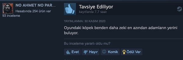 11. Oyunda köpekler bile zeki.