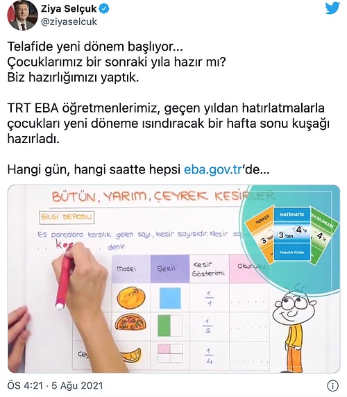 İstifa Ettiği Tez Edilen Ulusal Eğitim Bakanı Selçuk: 'Telafide Yeni Periyot Başlıyor'