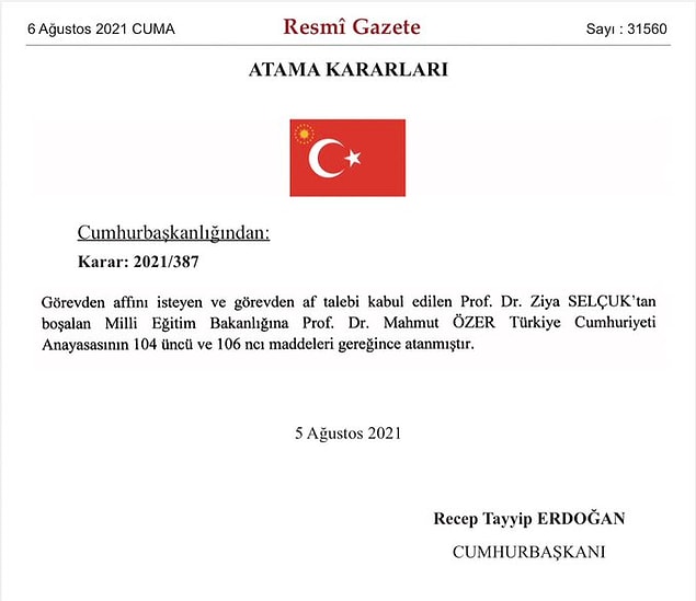 İşte o karar 👇