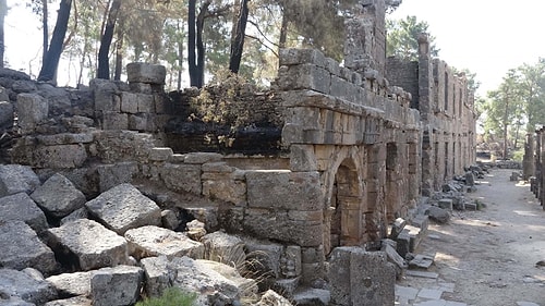 Manavgat'taki Yangında Lyrbe Antik Kenti de Yandı