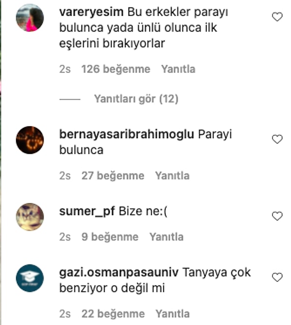 Şöyle yorumlar geldi: