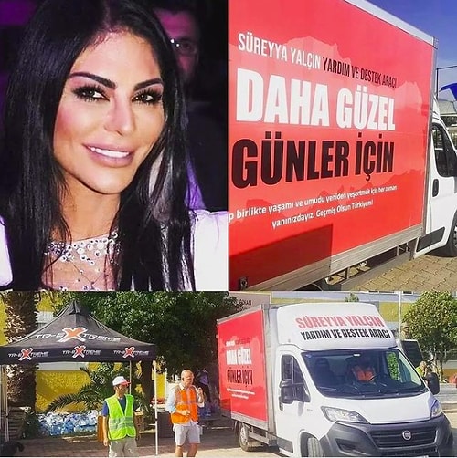 Verdiği Poz Nedeniyle Eleştirilen Süreyya Yalçın'ın Yangın Bölgelerine Gönderdiği Kamyonet Tartışma Yarattı