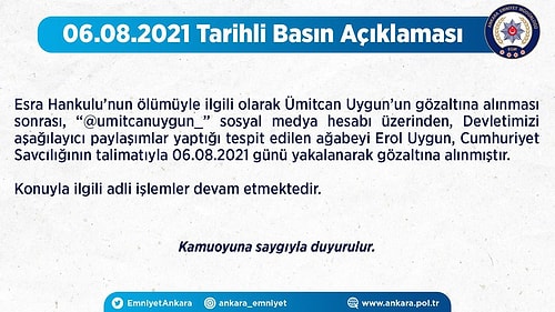 Tehditler Savurmuştu: Ümitcan Uygun'un Ağabeyi Gözaltına Alındı