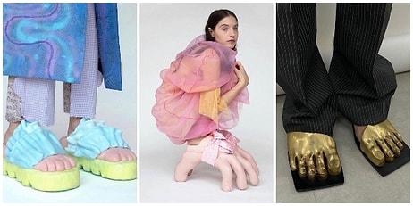 Her Zaman Yeni Bir Tuhaflıkla Karşımıza Çıkan Moda Dünyasının Son Yeniliği Ayaklı Ayakkabılar