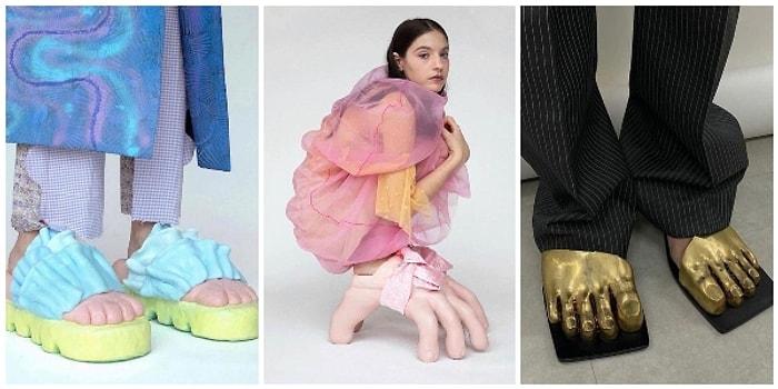 Her Zaman Yeni Bir Tuhaflıkla Karşımıza Çıkan Moda Dünyasının Son Yeniliği Ayaklı Ayakkabılar