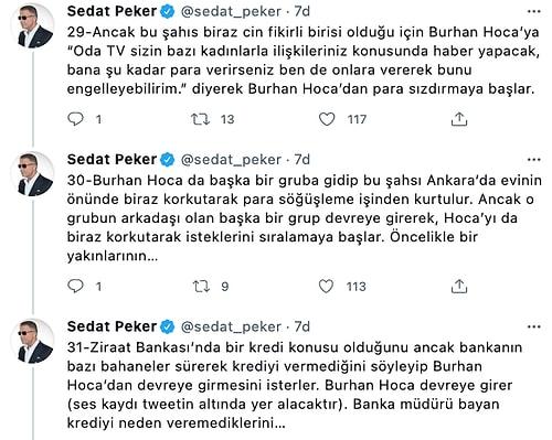 Sedat Peker: Soylu’nun Arkadaşı Olan Ümitcan Uygun'un Babası, İsimli Tıp Raporuyla Oğlunu Kurtardı
