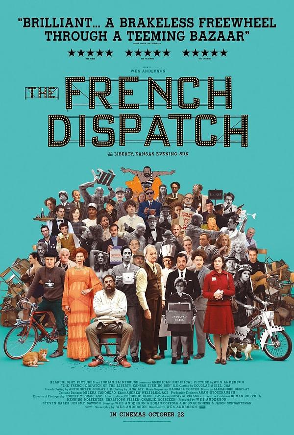 2. Wes Anderson'un yeni filmi 'The French Dispatch' 22 Ekim’de vizyonda olacak.