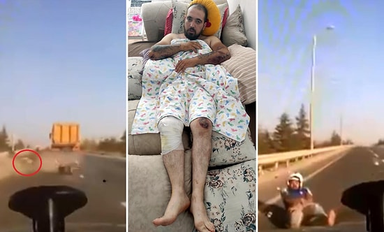 Kamyon Şoförünün Ezmeye Çalıştığı Motokurye Dehşet Anlarını Anlattı