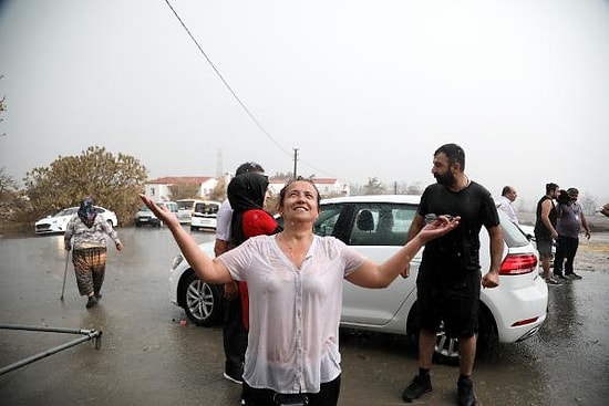 Sevinç Çığlığı Attılar: Yangının Ardından Yağmur Geldi