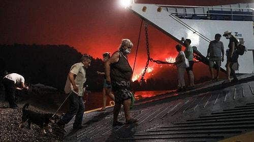 Yunanistan'da Orman Yangınları: Evia Adasından Yüzlerce Kişi Tahliye Edildi
