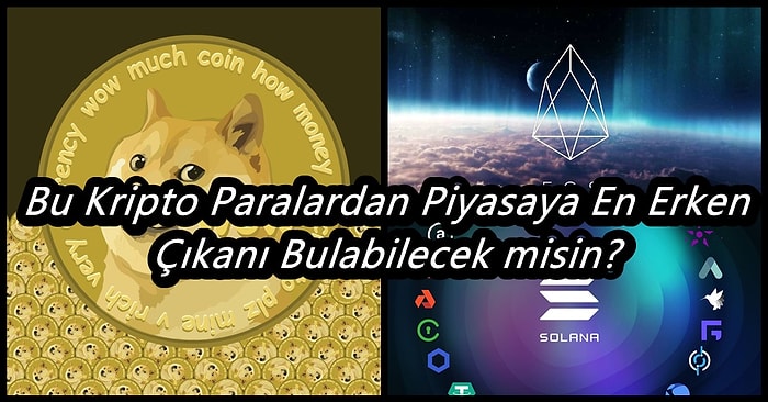 Bu Kripto Paralardan Piyasaya En Erken Çıkanı Bulabilecek misin?