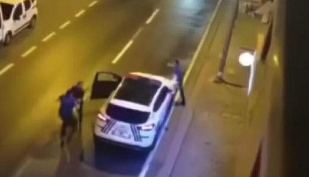 12. Ümraniye'de bir saldırganın polise bıçakla saldırması.