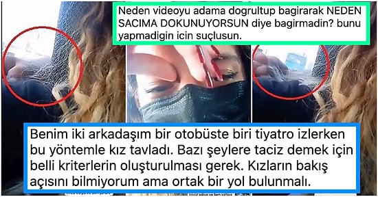 Otobüsteyken Arkasındaki Erkeğin Tacizine Uğradığı Görüntüleri Paylaşan Kadına Gelen Akıl Dışı Yorumlar