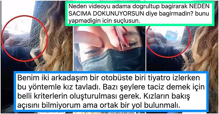 Otobüsteyken Arkasındaki Erkeğin Tacizine Uğradığı Görüntüleri Paylaşan Kadına Gelen Akıl Dışı Yorumlar