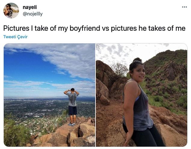4. "Erkek arkadaşım için çektiğim fotoğraflar vs onun benim için çektikleri"
