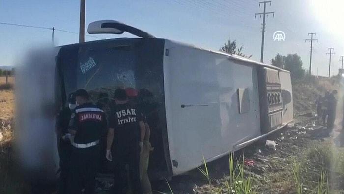 Uşak'ta Otobüs Kazası: Çok Sayıda Yaralı Var