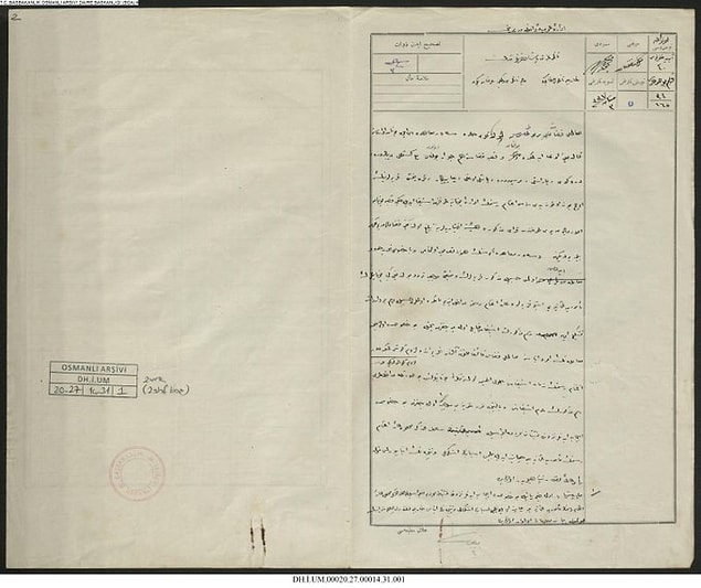 Sevr Barış Anlaşması uyarınca Yunan idaresine bırakılmış olan bölgelerdeki memurların maaşlarının ödenmesine dair arşiv belgesi.