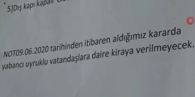 Yabancılara kiraya verilmeyecek