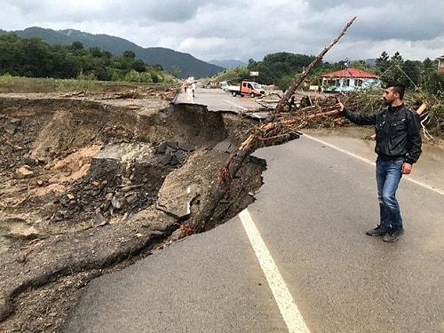 Sinop ve Bartın'da Sel Felaketi: Şiddetli Yağış Heyelana Neden Oldu, Bir Kişi Kayıp
