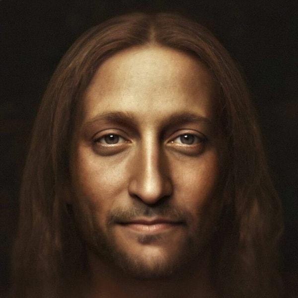6. Leonardo Da Vinci'nin "Savior Of The World" eserine dayanılarak yapılmış Hazreti İsa