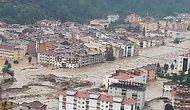 Kastamonu'da Yaşanan Sel Felaketinin Havadan Kaydedilen Görüntüleri