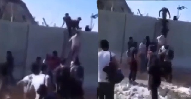 Birçok haber sitesinde ve sosyal medya paylaşımında bu video Afgan göçmenlerin Türkiye sınırına merdiven dayayarak geçtiği iddiasıyla paylaşıldı.