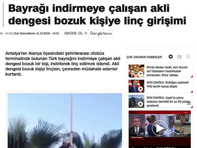 Bu olayda mültecilerle ilgili herhangi bir bağlantı da yok. CNN Türk'ün haberi şöyleymiş. 👇