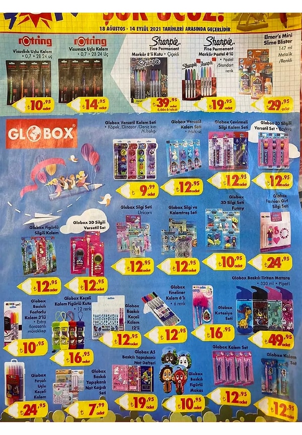 Globox ürünleri;