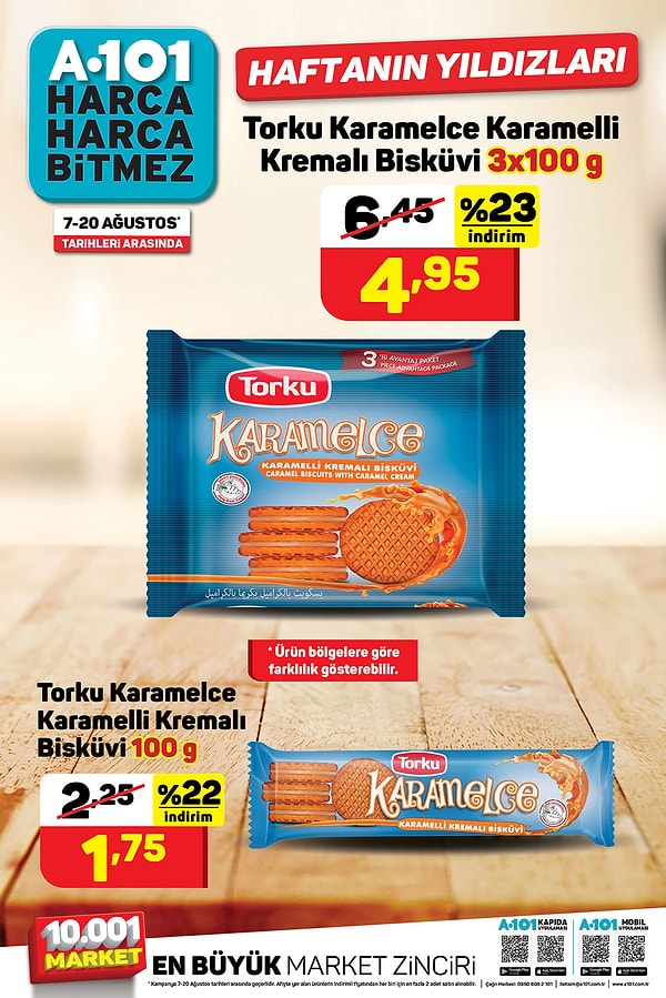 Torku Karamelce (100 GR, 3 Adet) 4.95 TL